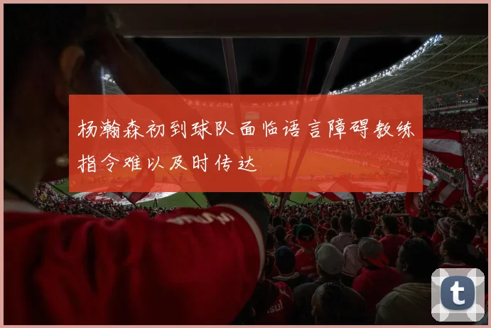 杨瀚森初到球队面临语言障碍教练指令难以及时传达